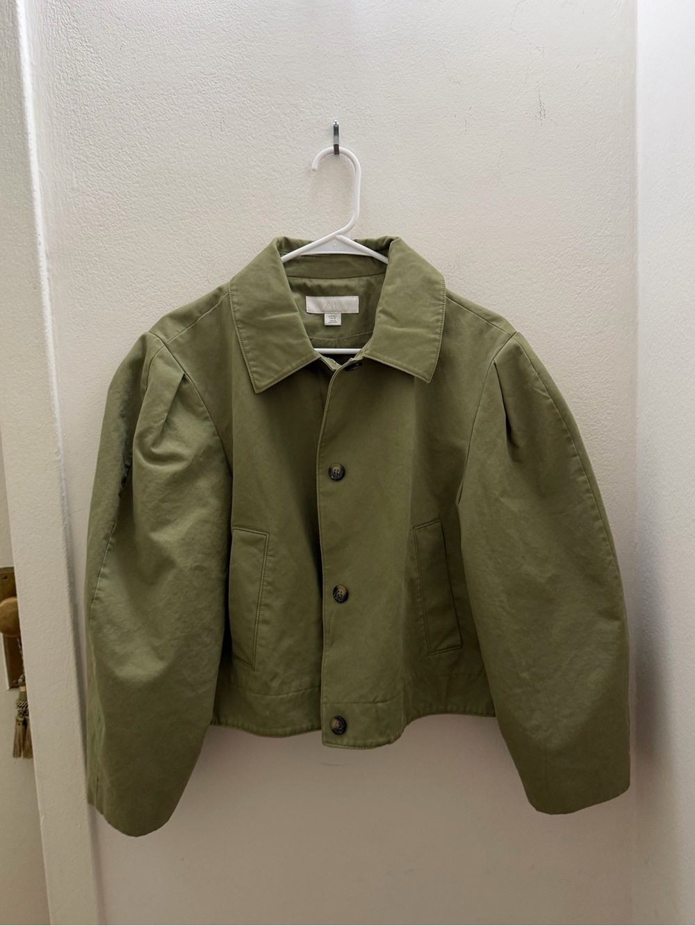 Zara Washed-Effect Short Jacket